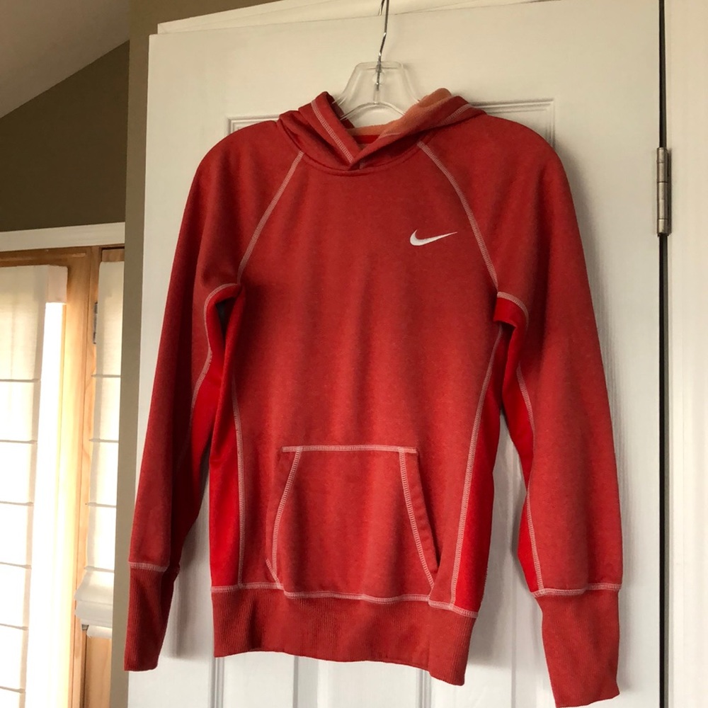 Nike Orange hoody therma-fit